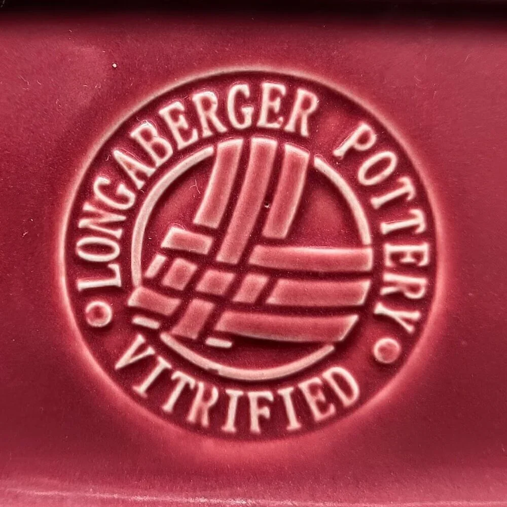 Longaberger Paprika Woven Traditions Ceramic Mini Loaf Pan